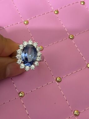 Tanzanite colour stone sterling silver